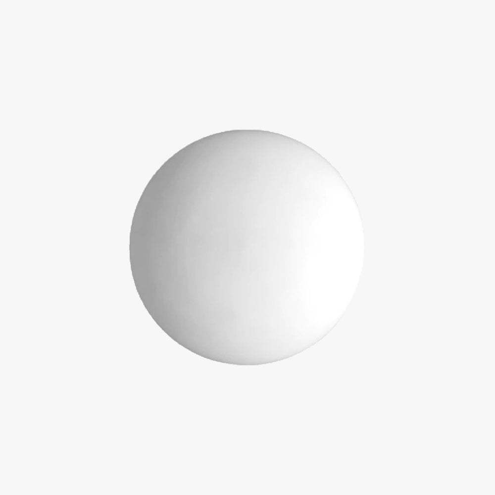 Valentina Modern Globe Wall Lamp - White Glass Shade