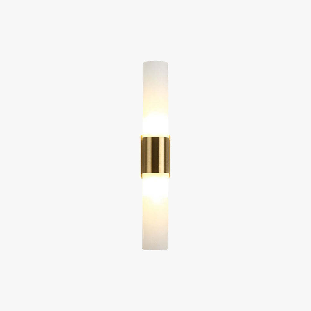 Leigh Modern Double Headed Metal Glass Vanity Wall Lamp
