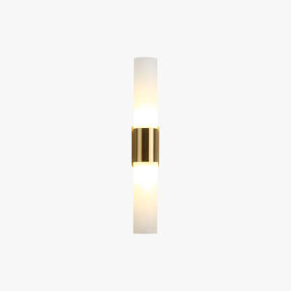 Leigh Modern Double Headed Metal Glass Vanity Wall Lamp