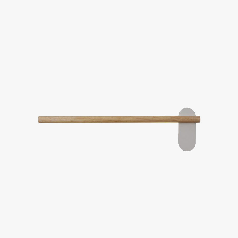 Ozawa Modern Linear Wood Wall Lamp, Natural Wood and White Design