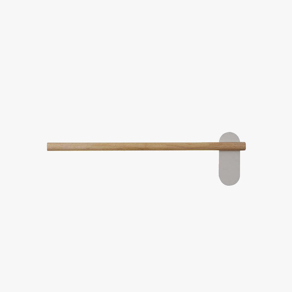 Ozawa Modern Linear Wood Wall Lamp, Natural Wood and White Design