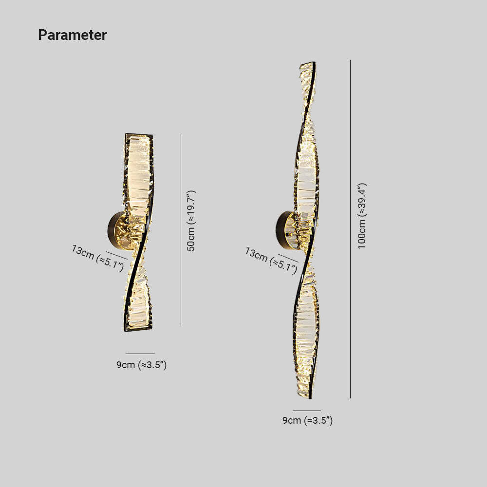 Kristy DNA Wall Lamp - Dimensions and Specifications