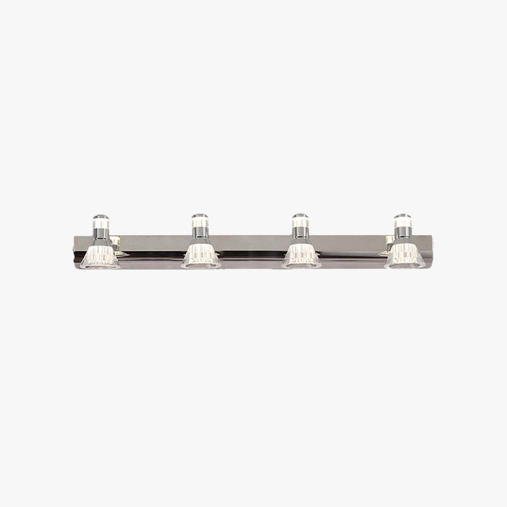 Kristy Conic Modern Multi Metal Mirror Front Vanity Wall Lamp