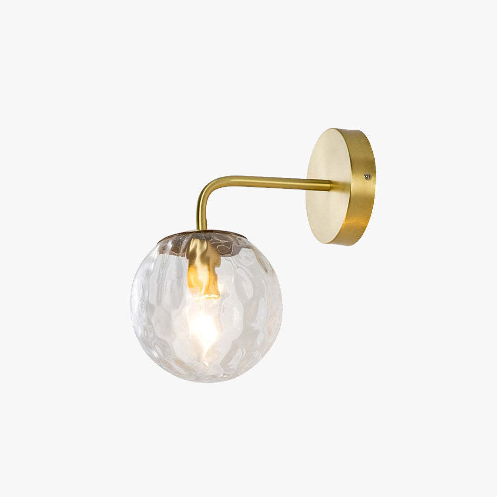 Valentina Vintage Bubble Wall Lamp - Gold Finish