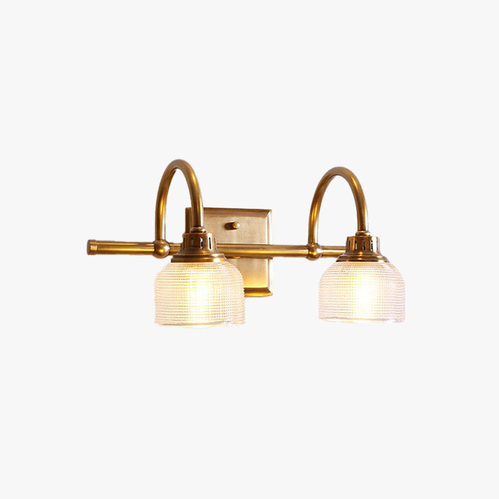 Lottie Prismatic Glass Vanity Wall Lamp, brass and glass, indoor lighting