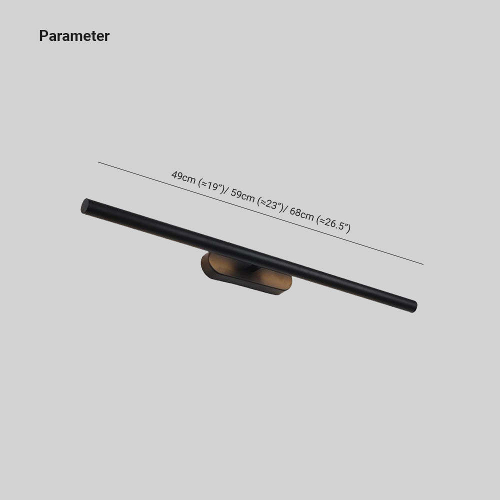 Edge Minimaliste Tube Lamp - Dimensions