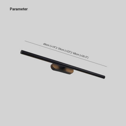 Edge Minimaliste Tube Lamp - Dimensions
