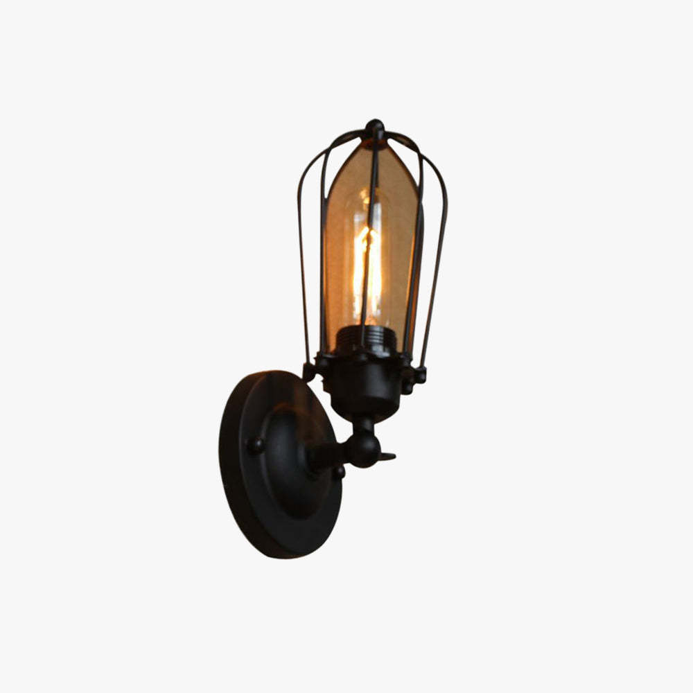 Alessio Vintage Iron Wall Lamp Rust Bronze