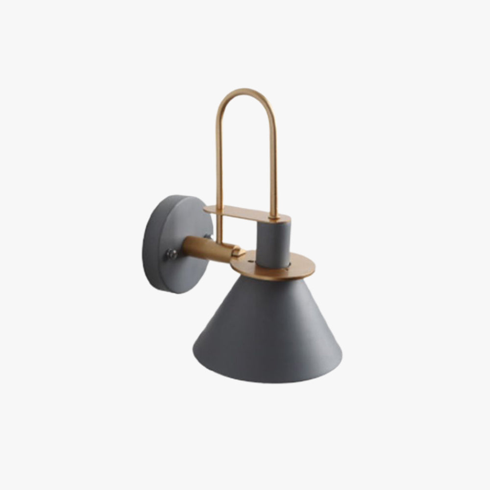 Morandi Horn Shape Metal Wall Lamp in Living Room/Bedroom/Bathroom