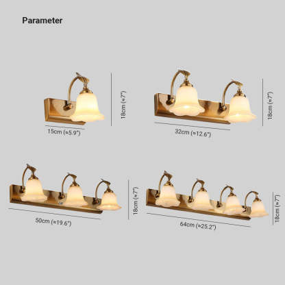 Félicie Wall Lamp sizes, metal and glass