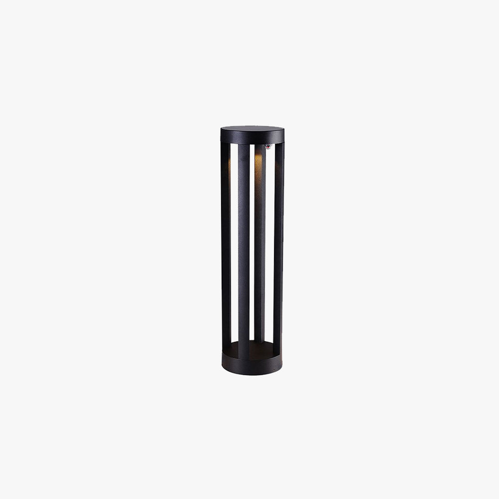 Pena Minimalist Cylindrical Hollow Solar Outdoor Path Light