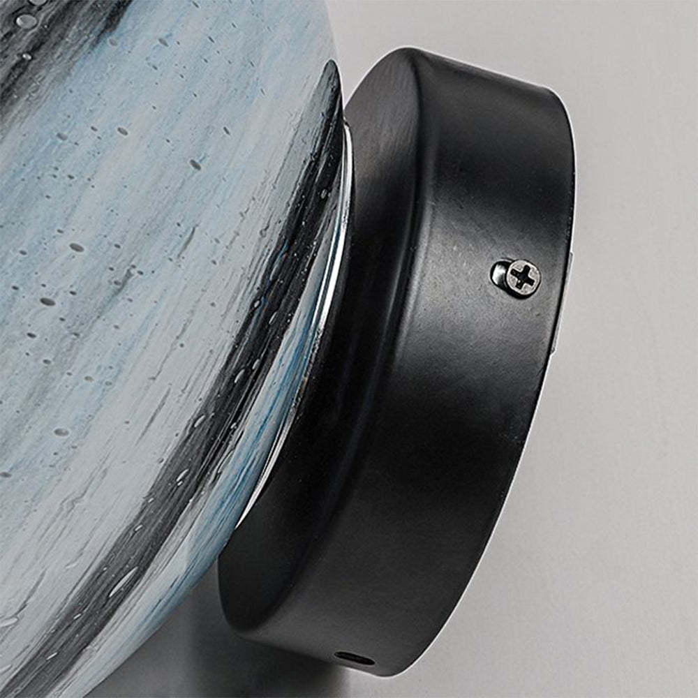 Elif Moon Globe outdoor light - metal base detail