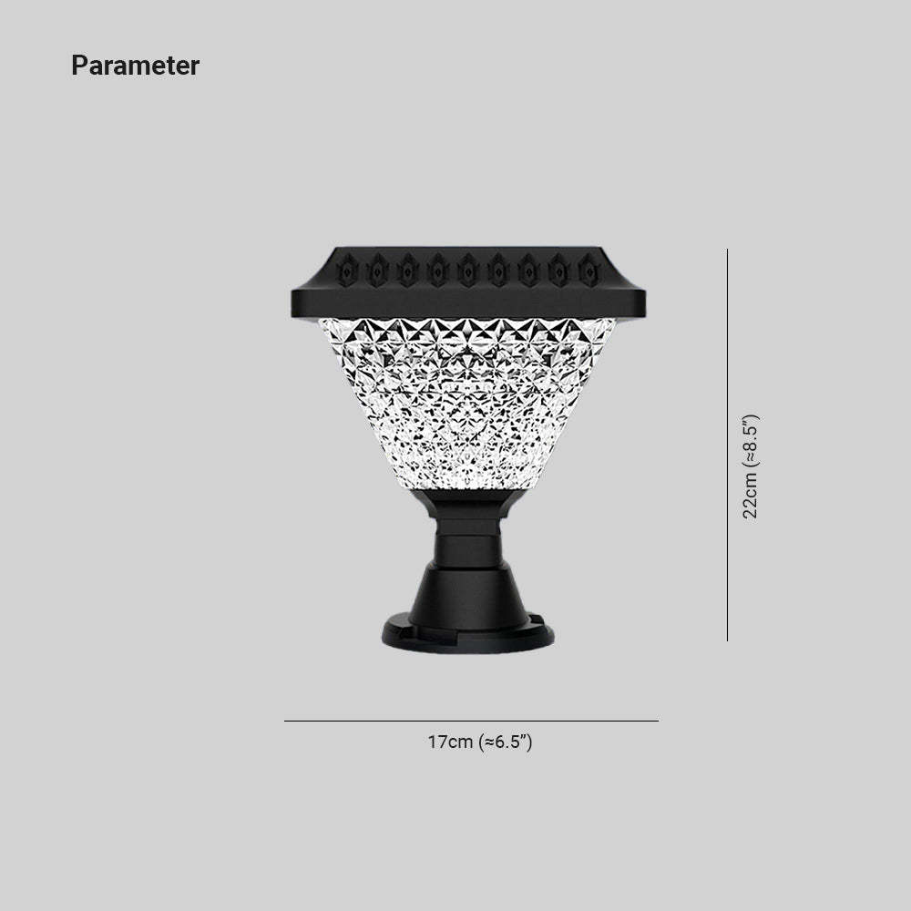 Riley modern outdoor light dimensions