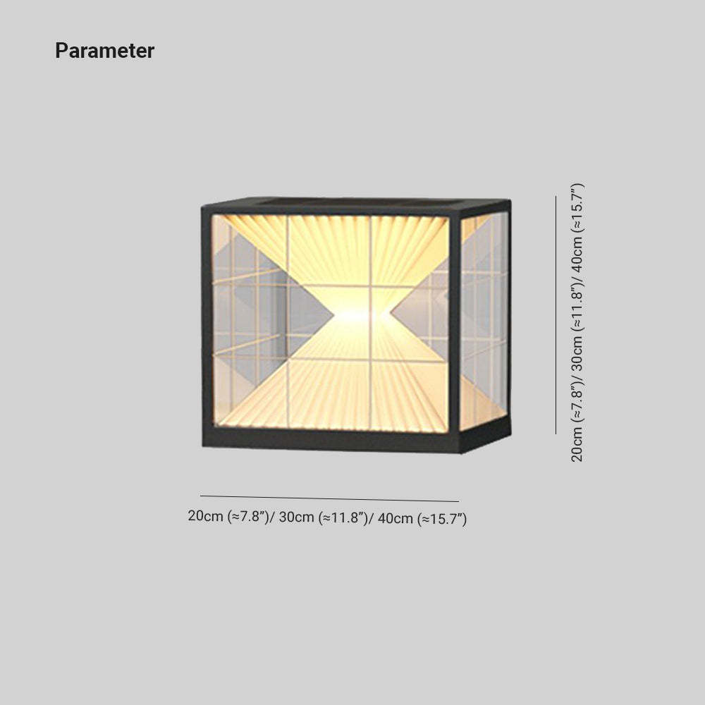Riley Outdoor Pillar Light dimensions