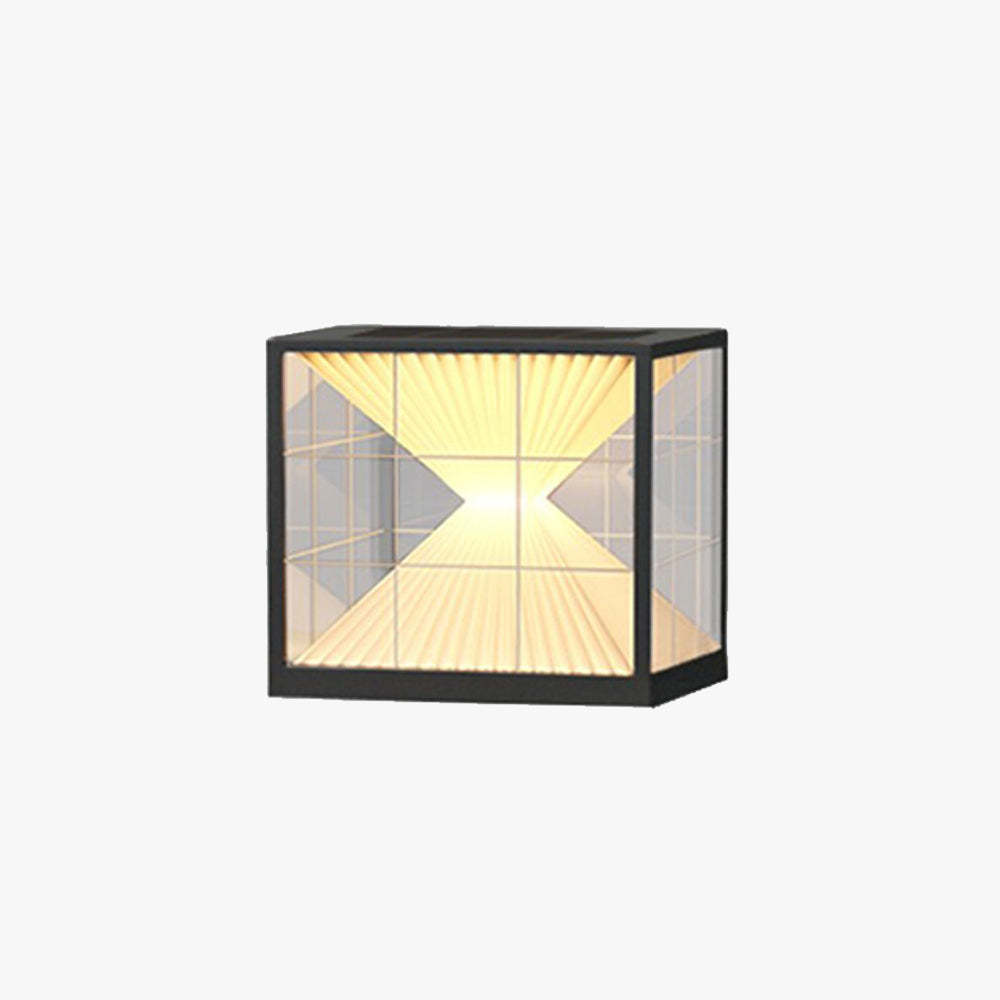 Riley Modern Pyramid Outdoor Pillar Light