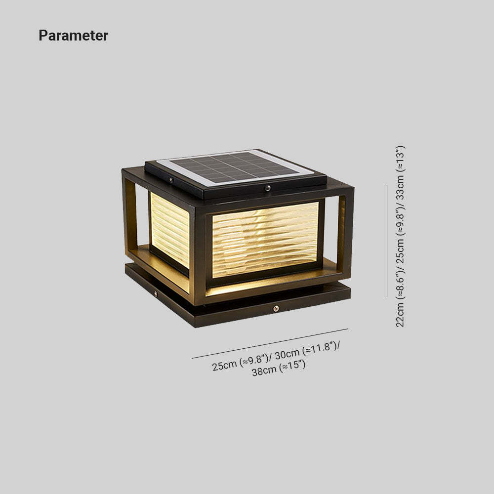 Riley LED Outdoor Lamp Dimensions, Parameter