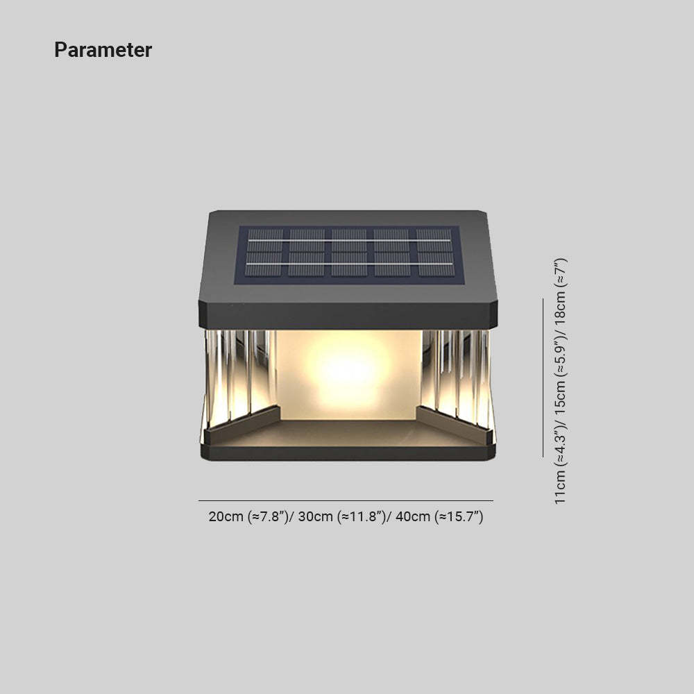 Riley LED solar wall lamp dimensions