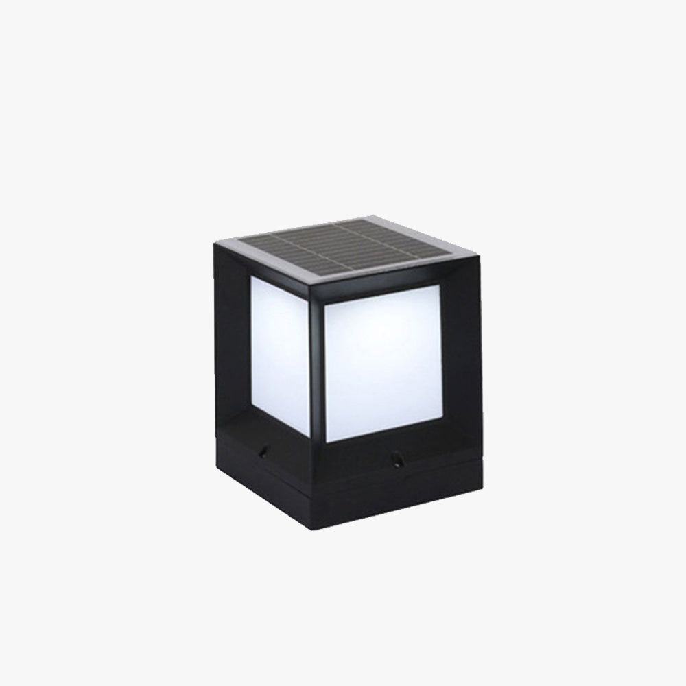 Riley Modern Simple Rectangle Metal Outdoor Floor Lamp