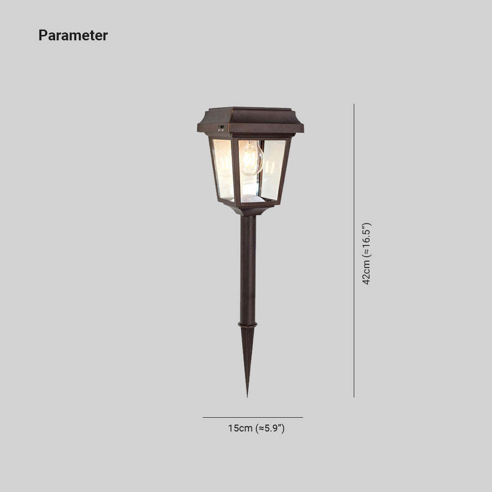 Pena Solar Bollard Light - Dimensions