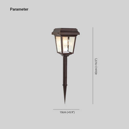 Pena Solar Bollard Light - Dimensions