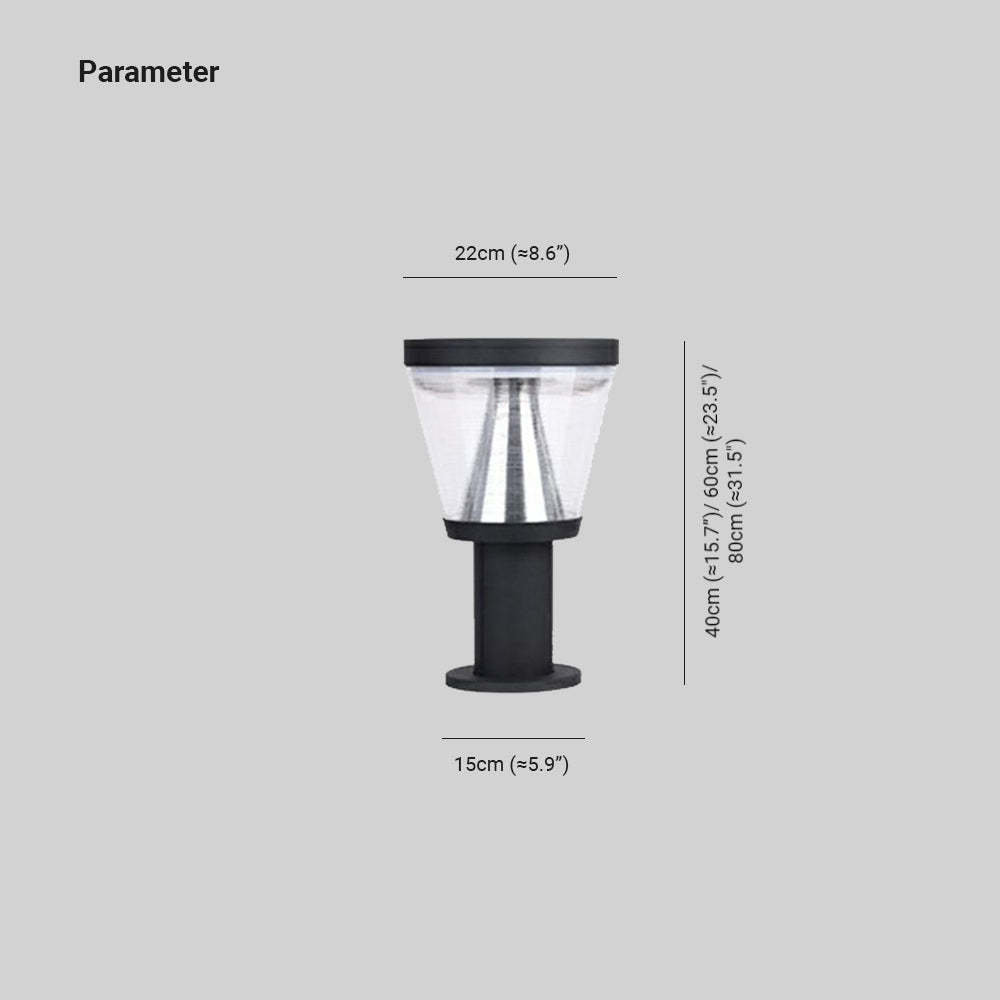 Pena Bollard Light Dimensions