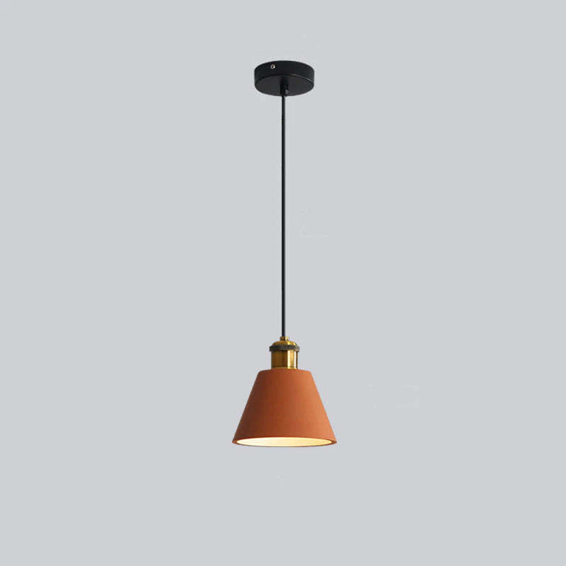 Orange Morandi Pendant Light, Bedroom Lighting