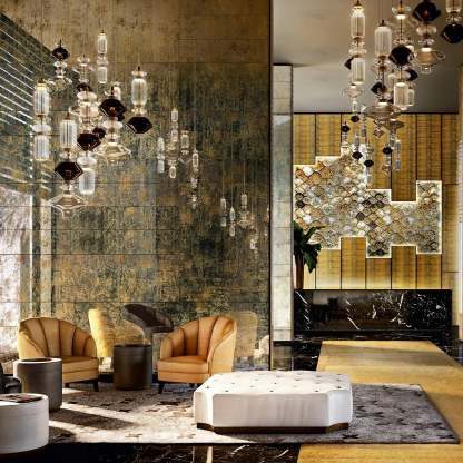 Alessio Vintage Metal Glass Pendant Light Bedroom Living Room