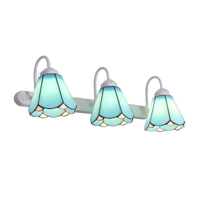 Blue Flower Metal Vanity Light - Las Sola Lighting