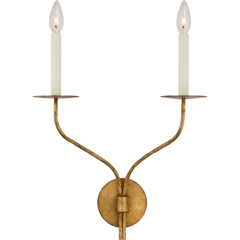 Alessio Vintage Candle Metal Wall Light Fixture Hallway Bedroom Bathroom