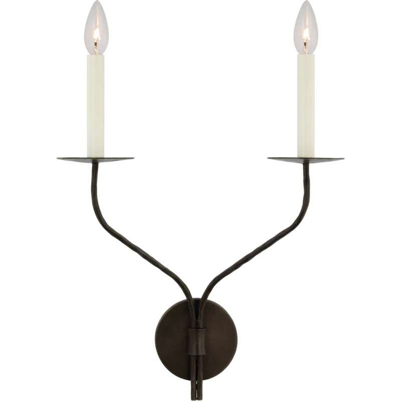 Alessio Vintage Candle Metal Wall Light Fixture Hallway Bedroom Bathroom