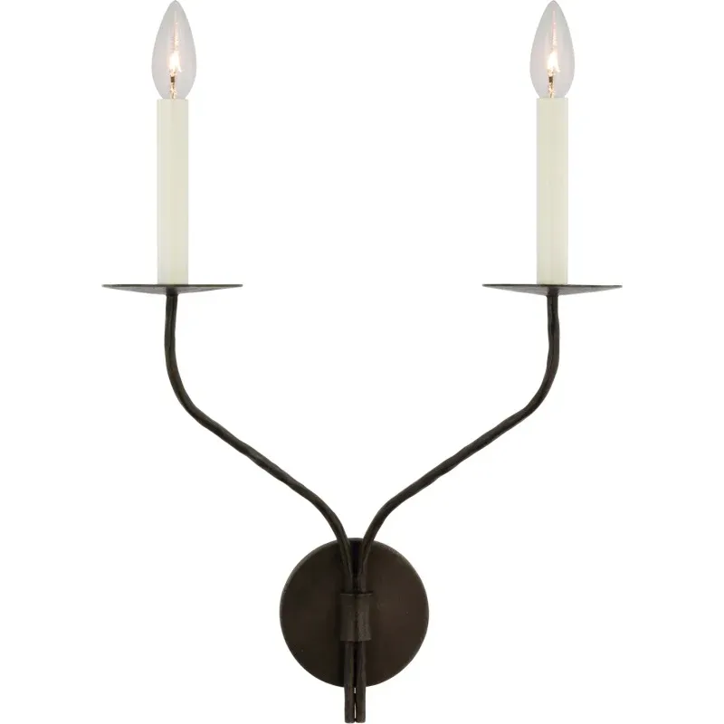 Alessio Vintage Candle Metal Wall Light Fixture Hallway Bedroom Bathroom
