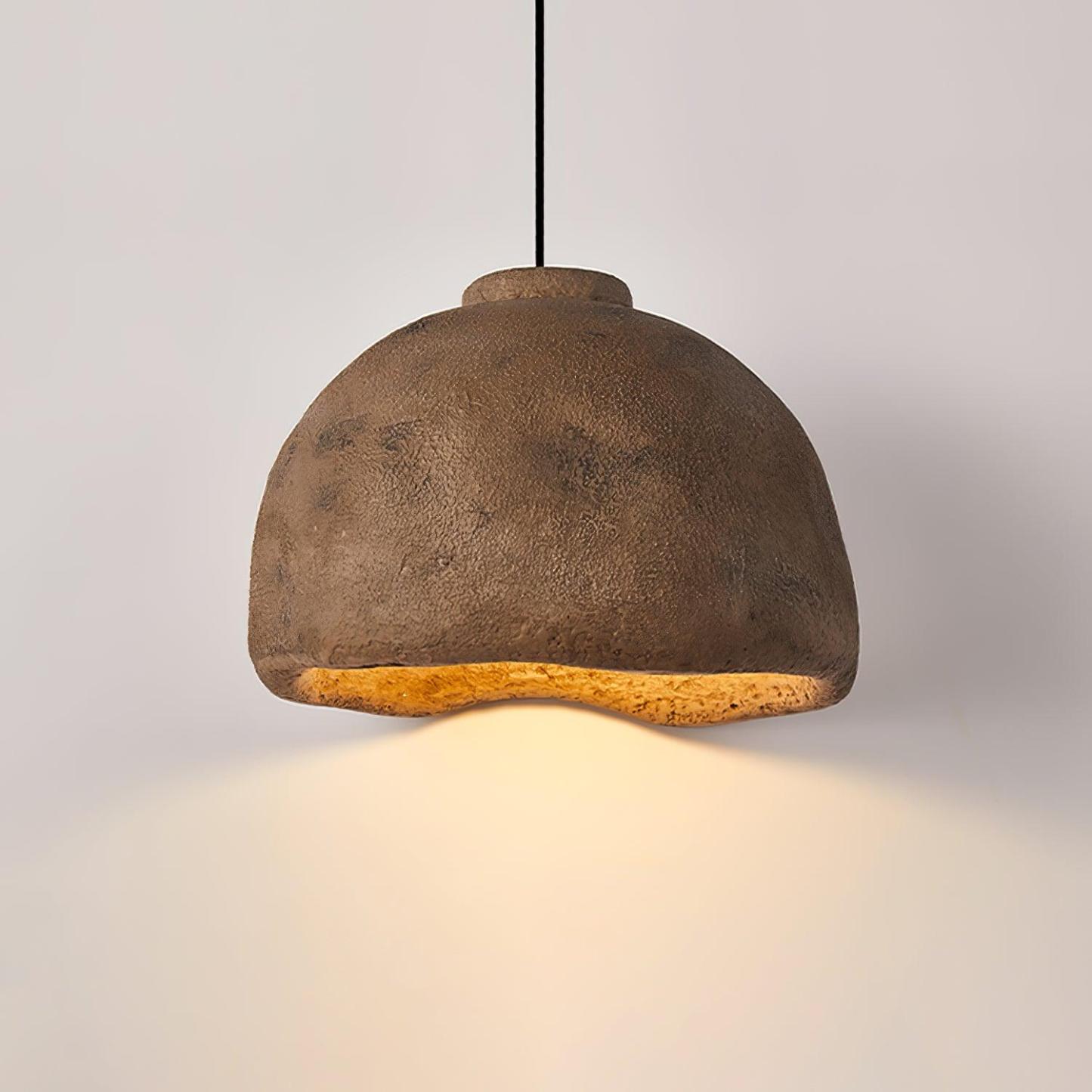 Brown Cairns pendant light - Wabi Sabi style