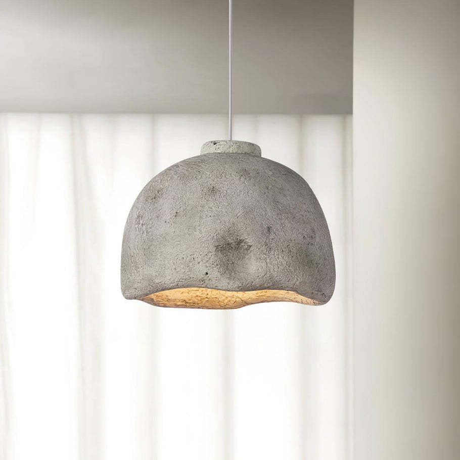 Gray Cairns pendant light - Wabi Sabi style