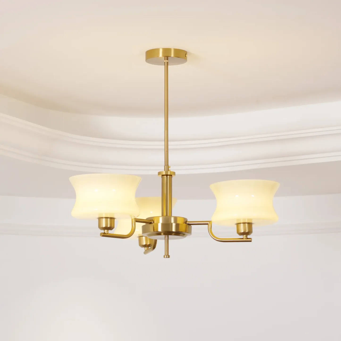 Valentina Vintage Metal Glass Pendant Light Bedroom Living Room