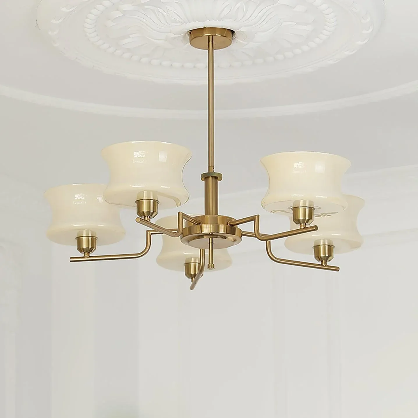 Valentina Vintage Metal Glass Pendant Light Bedroom Living Room