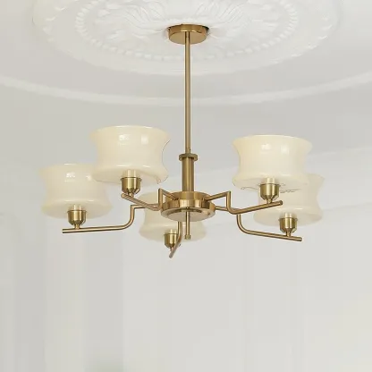 Valentina Vintage Metal Glass Pendant Light Bedroom Living Room