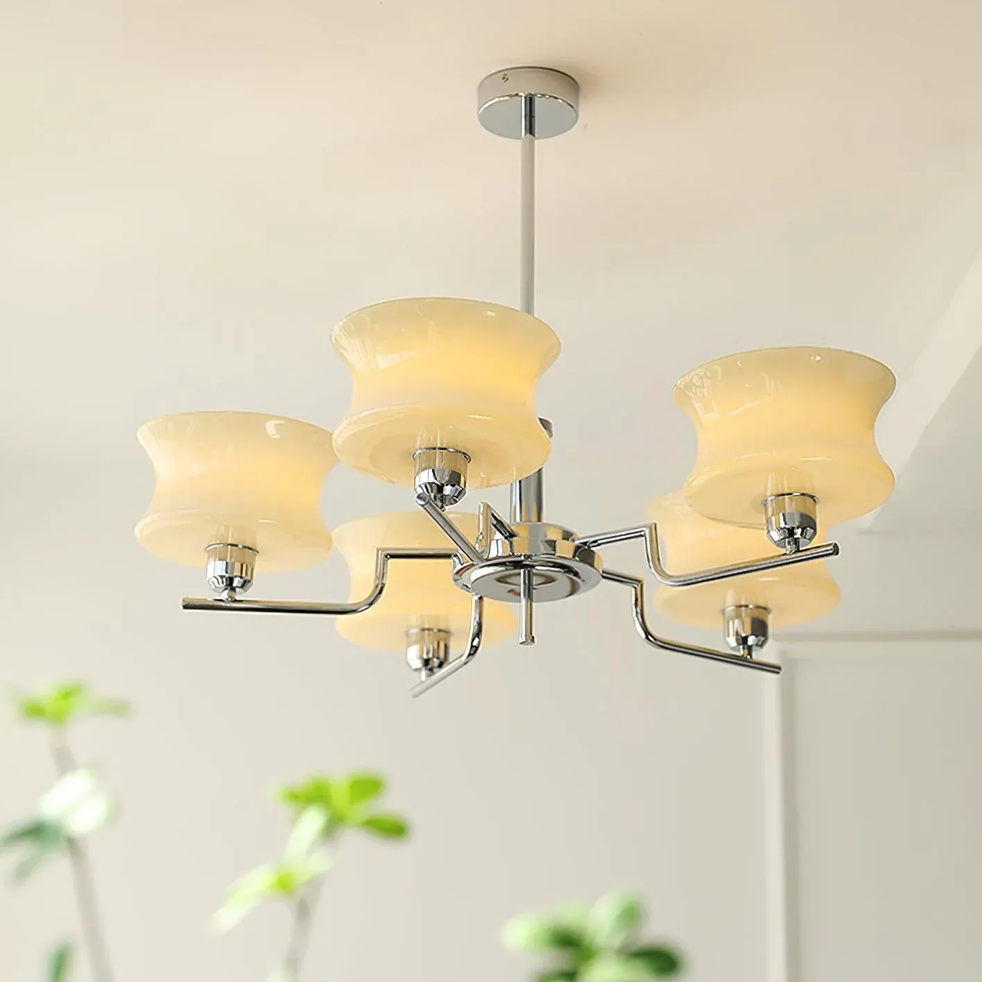 Valentina Vintage Metal Glass Pendant Light Bedroom Living Room