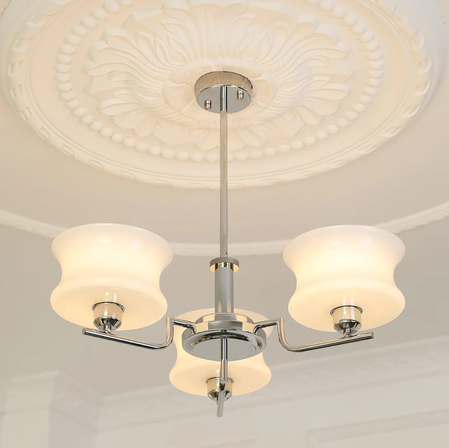 Valentina Vintage Metal Glass Pendant Light Bedroom Living Room