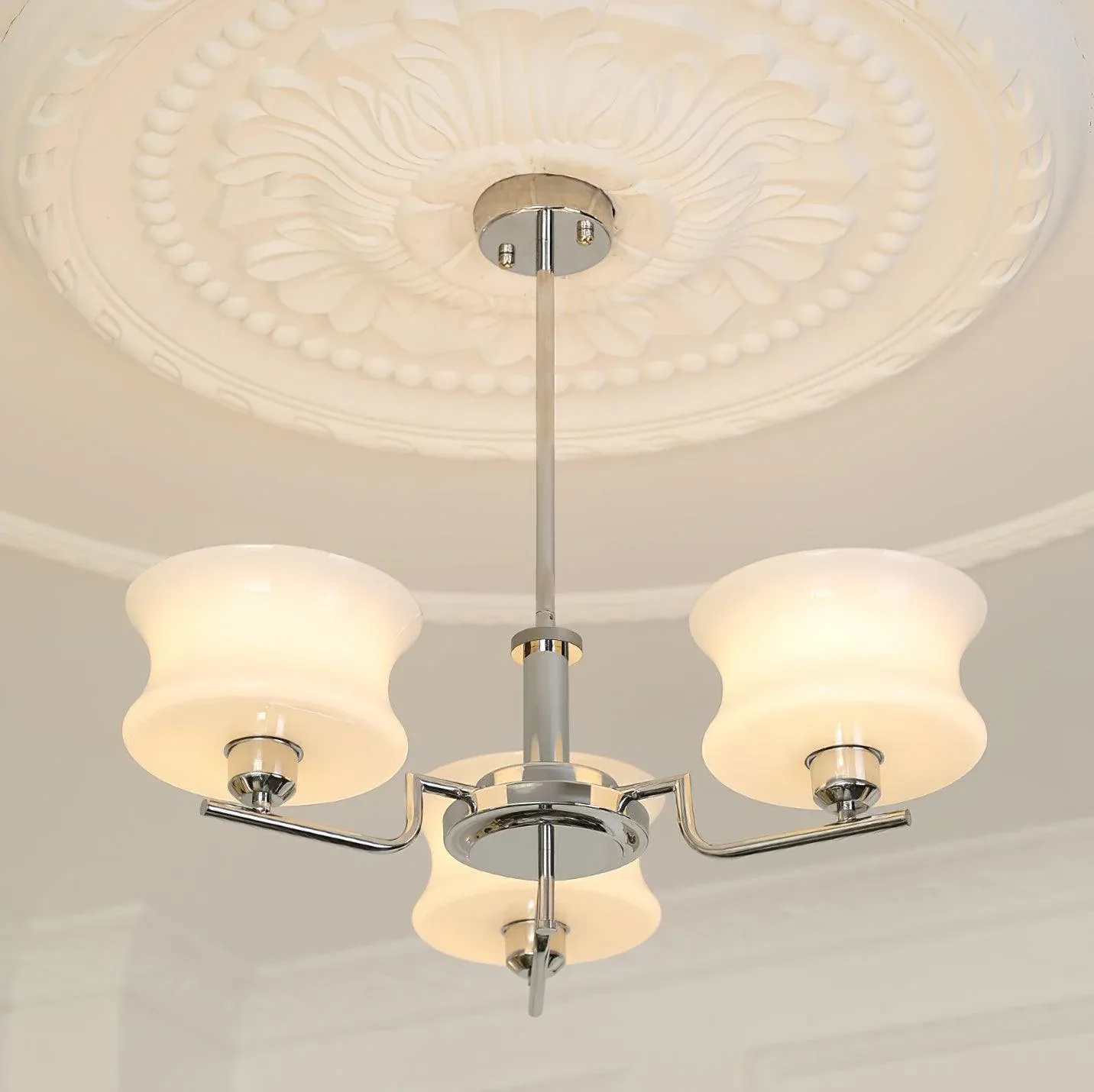 Valentina Vintage Metal Glass Pendant Light Bedroom Living Room