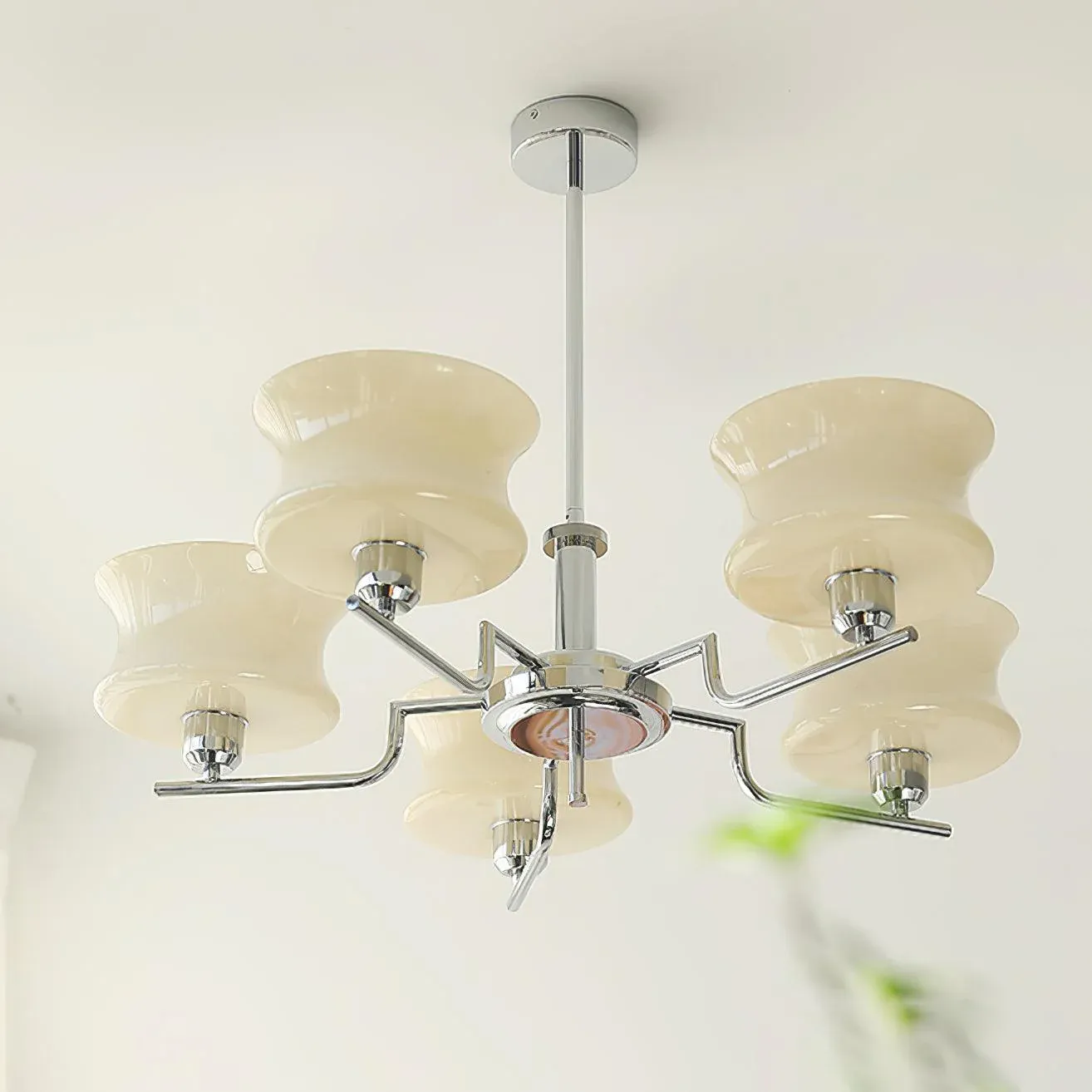 Valentina Vintage Metal Glass Pendant Light Bedroom Living Room