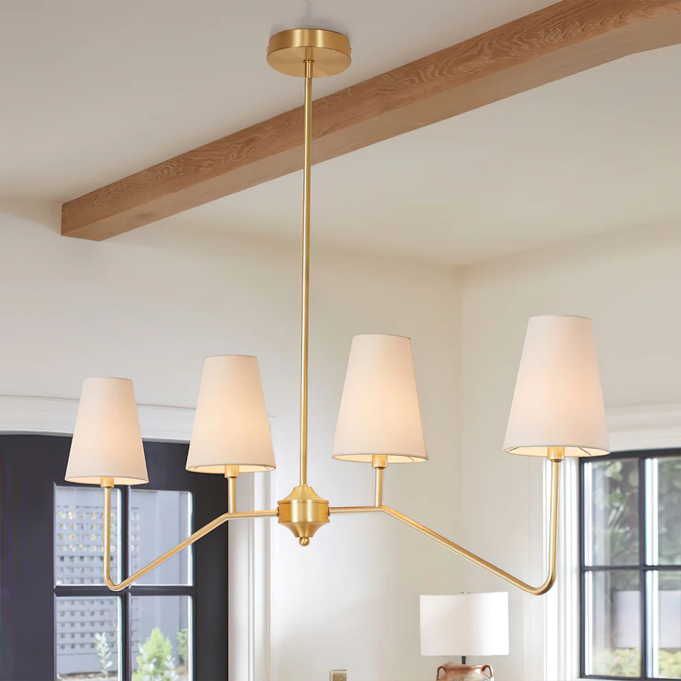 Alessio Vintage Classical Metal Fabric Pendant Light Shades Living Dining Room