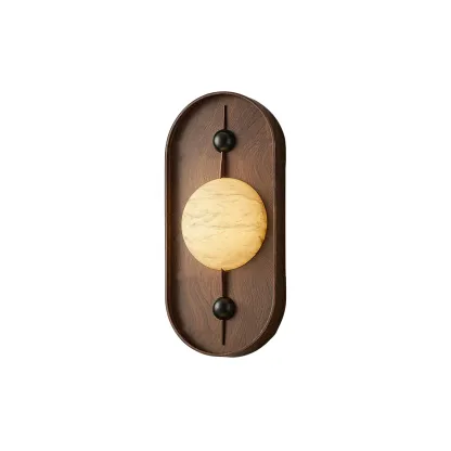 Muto Vintage Wall Lamp: Resin and Metal Design