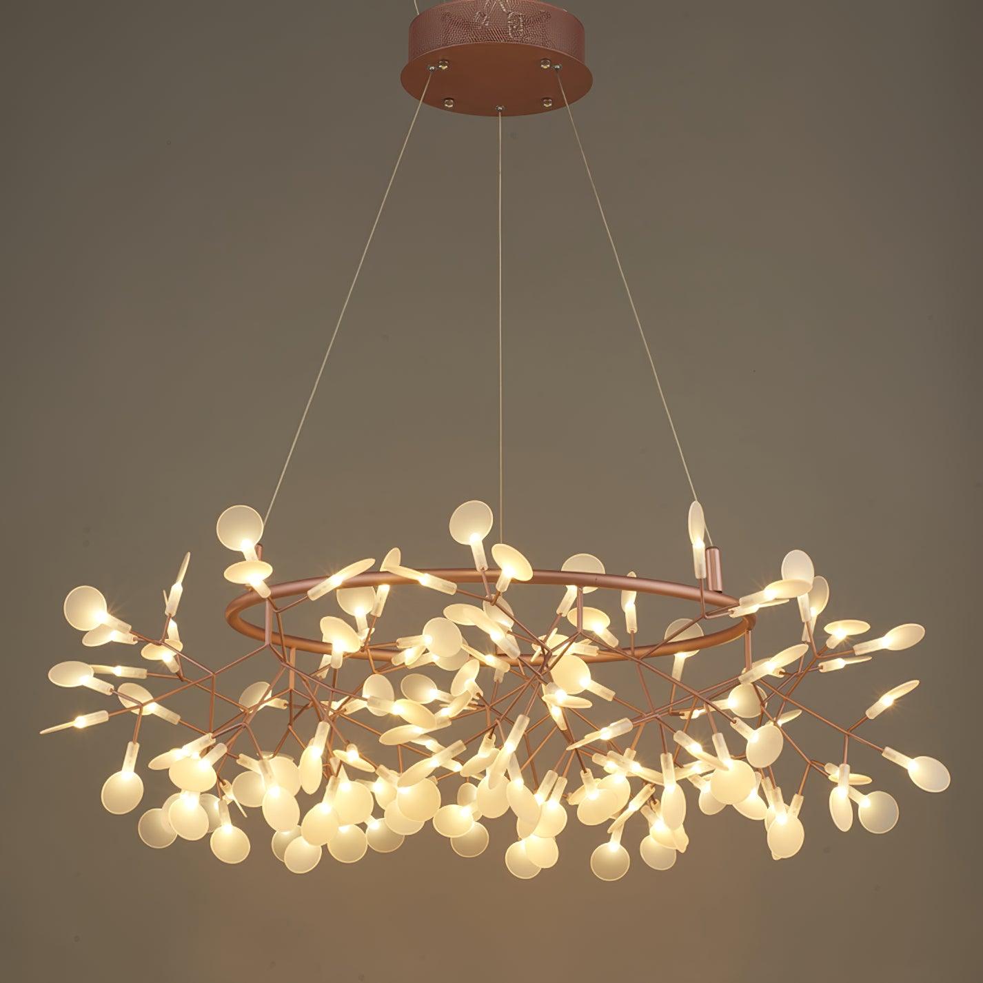 Olivia Unique Round Sputnik Art Deco Firefly Chandelier