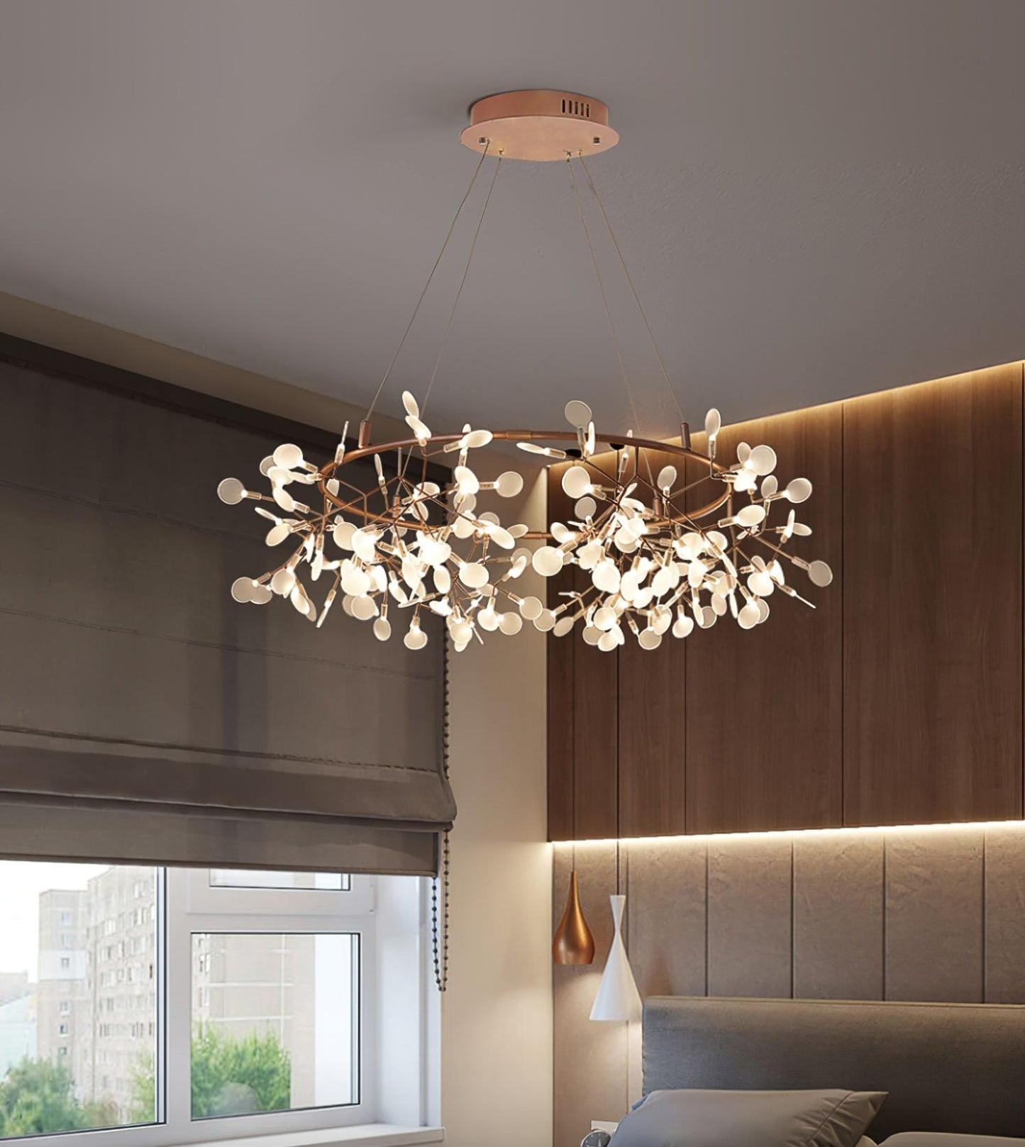 Olivia Sputnik Chandelier in Bedroom