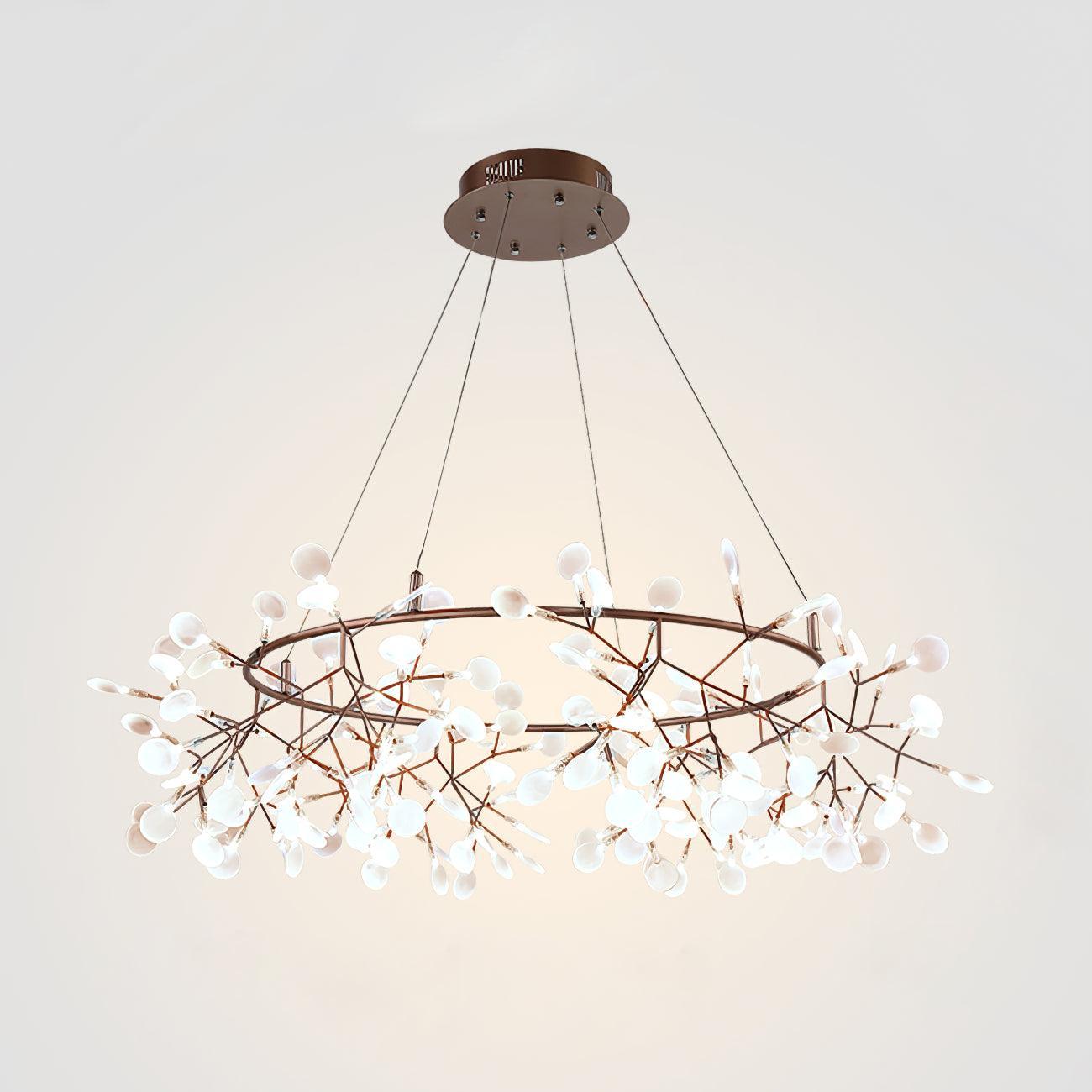 Olivia Firefly Chandelier, modern art deco lighting fixture
