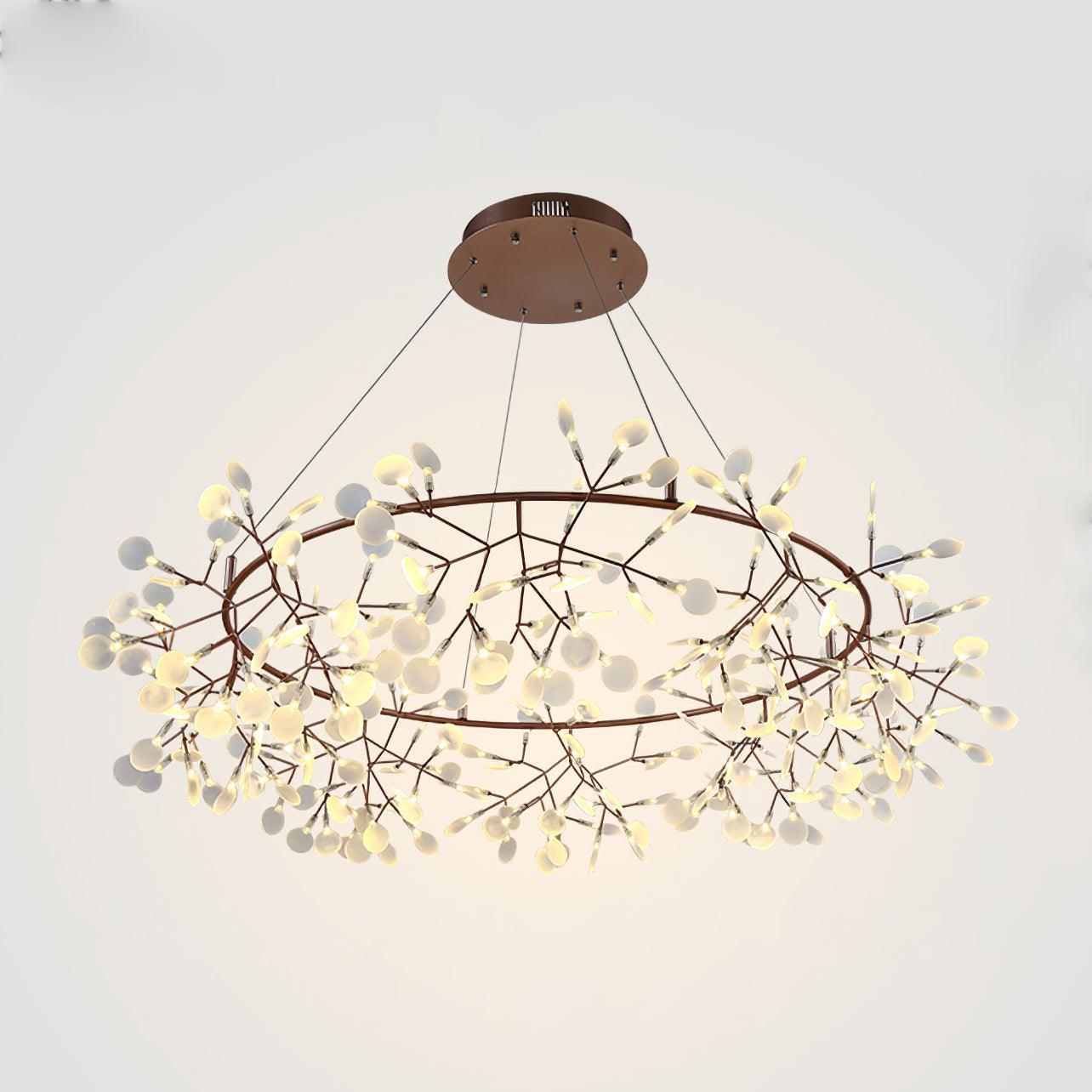 Olivia Firefly Chandelier, modern art deco lighting