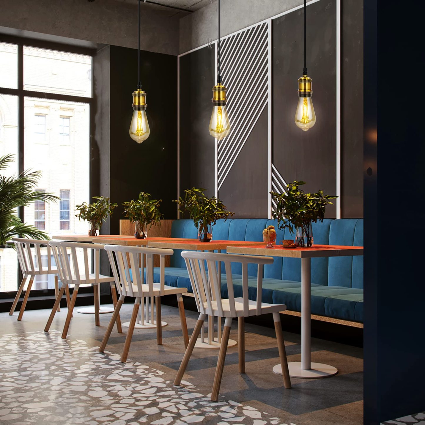 Alessio Pendant Lights over dining table