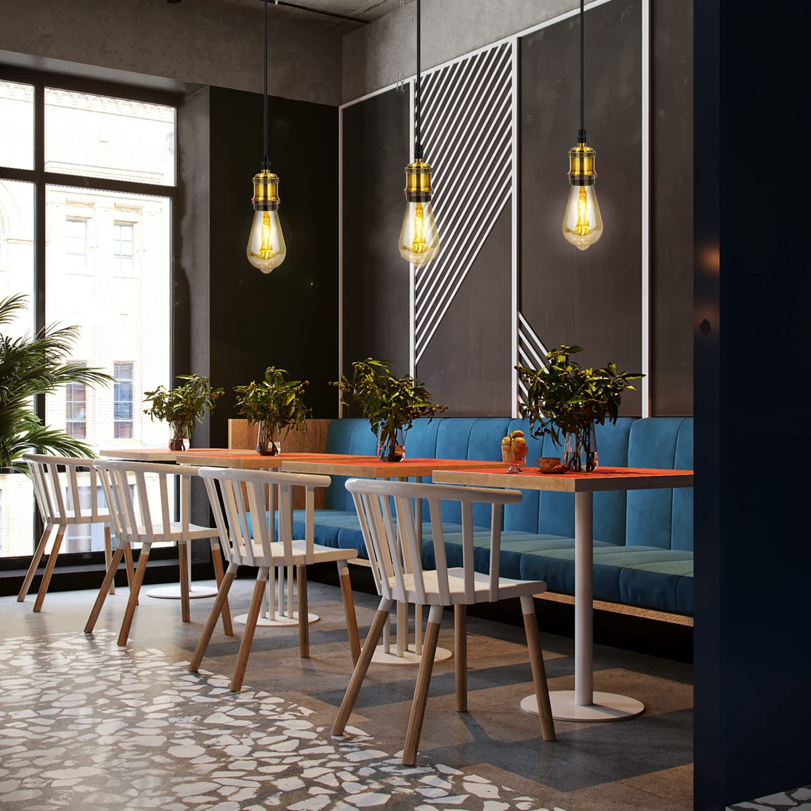 Alessio Pendant Lights over dining table
