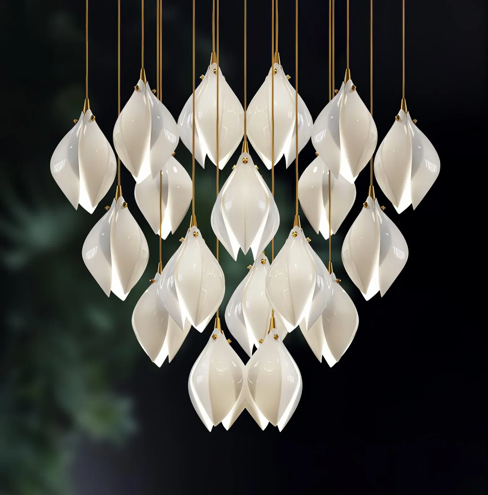 Carins Modern Unusual Ceramic Pendant Light Living Room Hallway