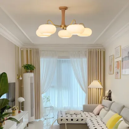 Valentina Vintage Metal Wood Pendant Light Bedroom Living Room